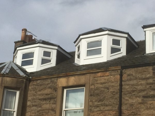 exterior of dormer loft conversion in edinburgh